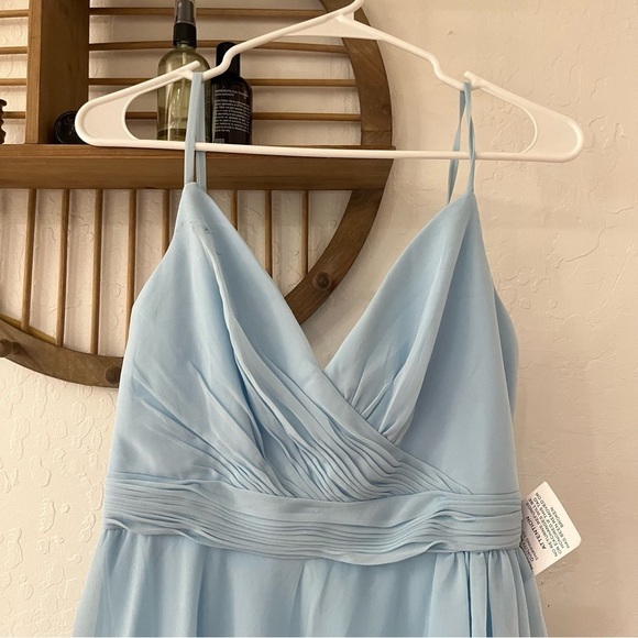 Mac Duggal Ieena Astmmetrical Hem Chiffon Maxi Dress Size 6 - Picture 14 of 15